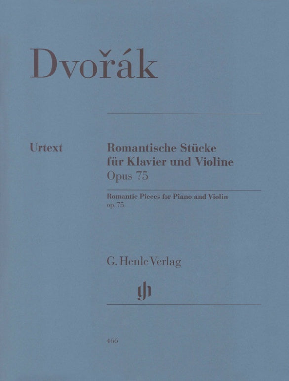 Dvorak: Romantic Pieces op. 75 for Piano and Violin
