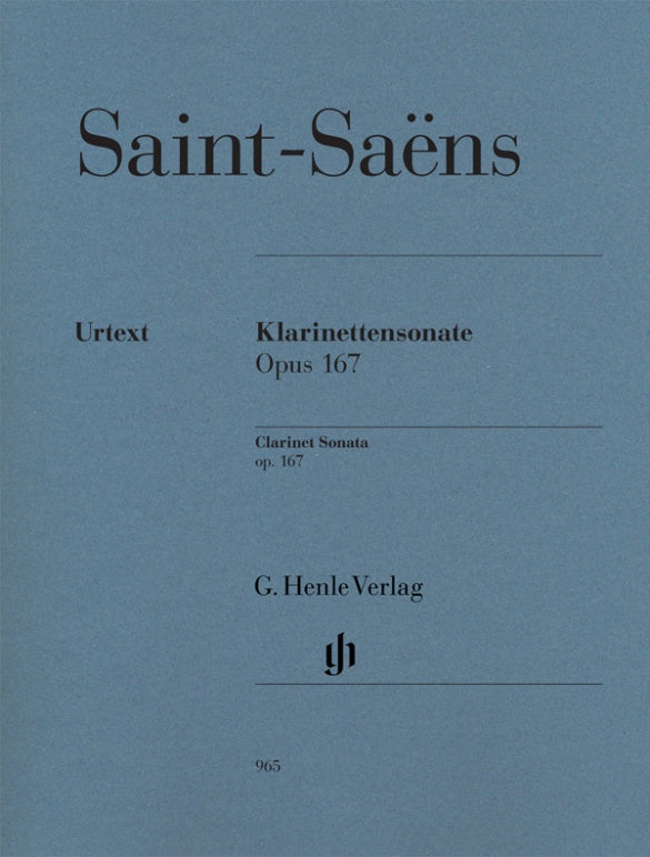 Saint-Saens Clarinet Sonata op. 167