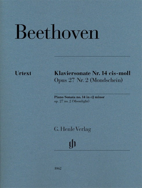 Beethoven Piano Sonata no. 14 c sharp minor op. 27 no. 2 (Moonlight)