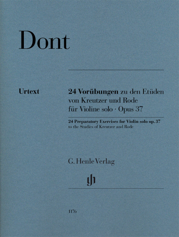 DONT 24 PREPARATORY EXERCISES TO THE STUDIES OF KREUTZER AND RODE, OP. 37
Violin Solo