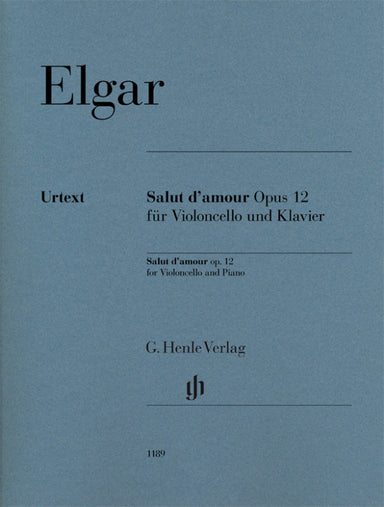 ELGAR SALUT D'AMOUR OP. 12
Violoncello and Piano
With Marked and Unmarked String Parts