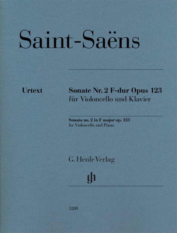 SAINT-SAËNS SONATA FOR VIOLONCELLO AND PIANO NO. 2 IN F MAJOR, OP. 123