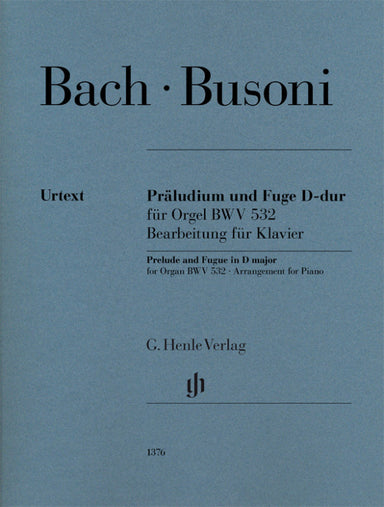 BACH BUSONI PRELUDE AND FUGUE IN D MAJOR
Arrangement for Piano