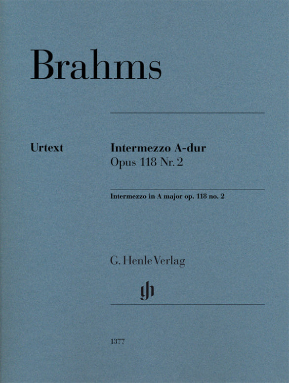 BRAHMS INTERMEZZO IN A MAJOR, OP. 118, NO. 2