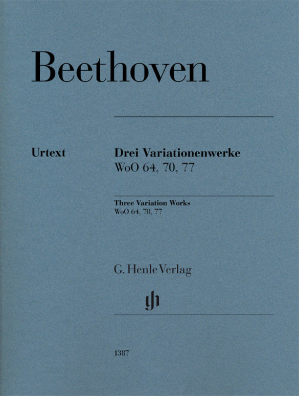 BEETHOVEN 3 VARIATION SETS: WOO 70, 64, 77
Piano Solo
