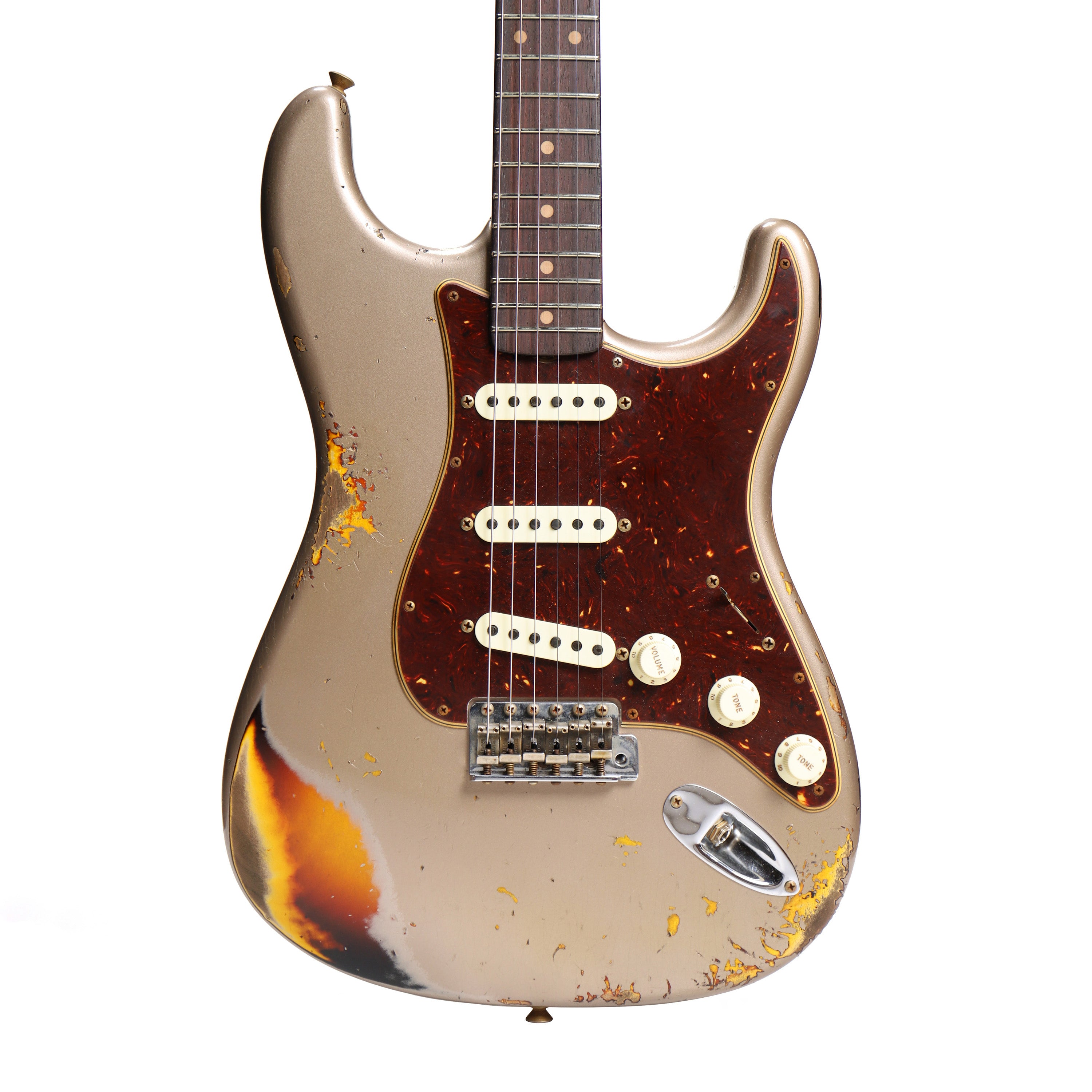 Fender Custom Shop Ltd '61 Stratocaster Relic, Shoreline Gold over 3-Tone Sunburst