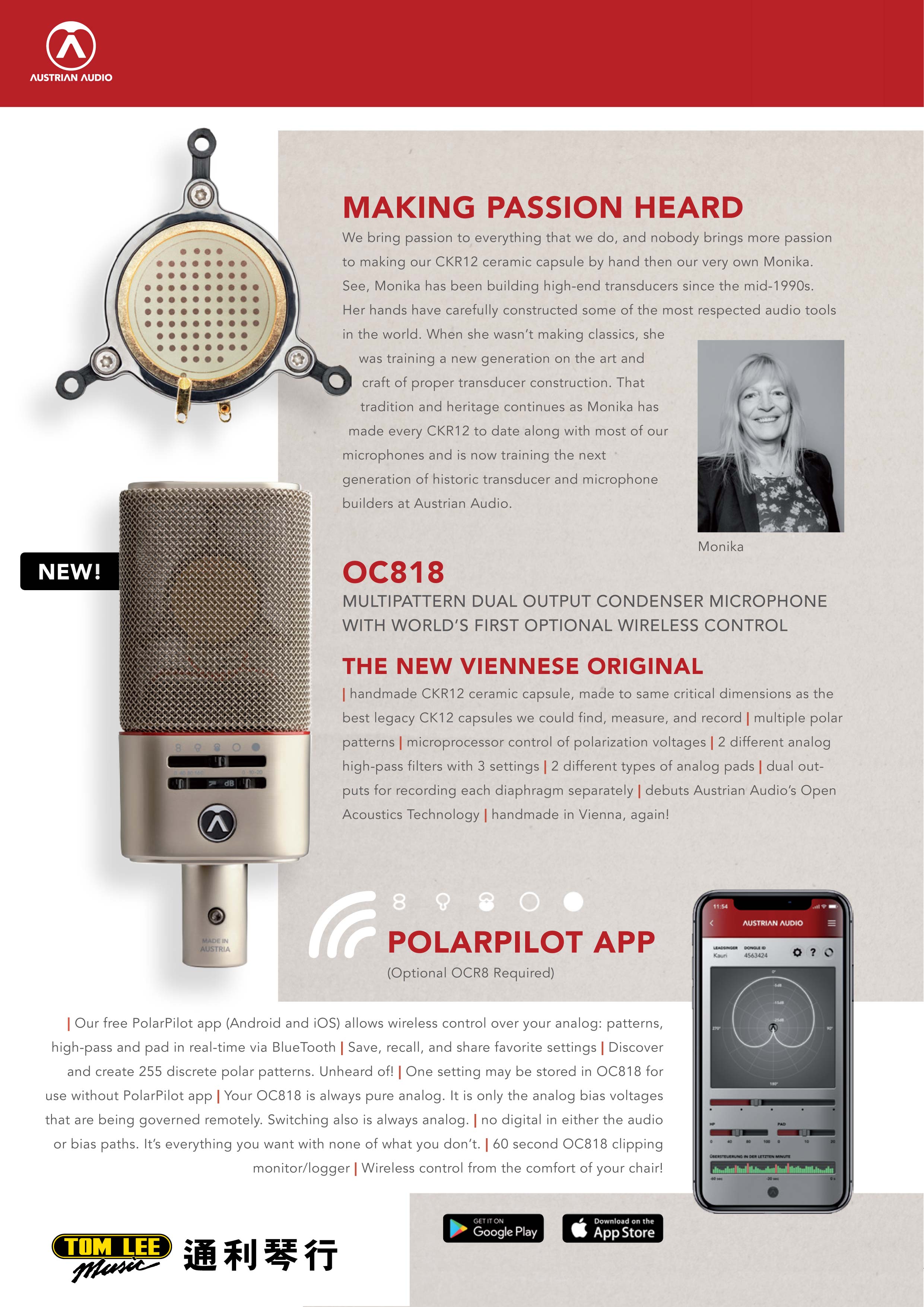 Austrian Audio OC818 Large-diaphragm Condenser Microphone with