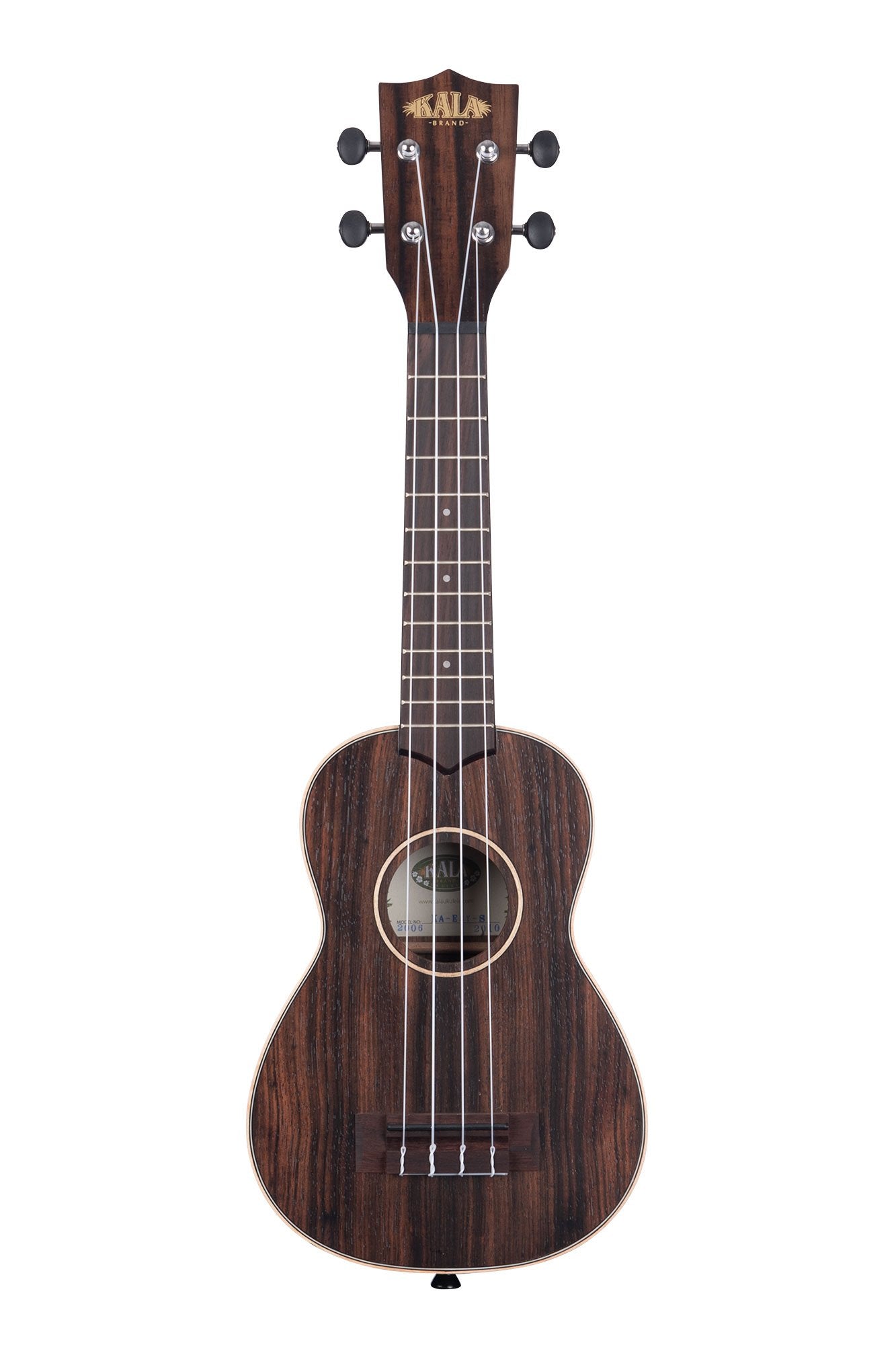 Kala Striped Ebony Soprano Ukulele