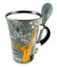 Cappuccino Mug With Spoon Sax/Grey