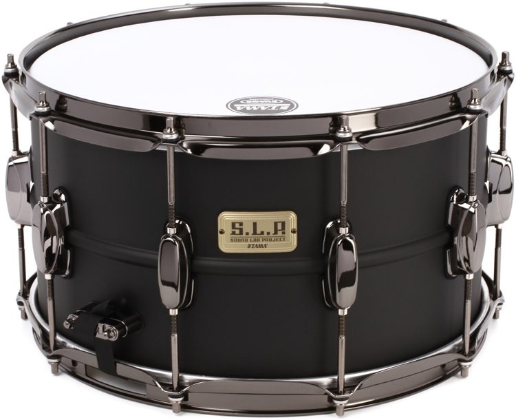 TAMA S.L.P. Big Black Steel Snare Drum 14" x 8" Snare Drum