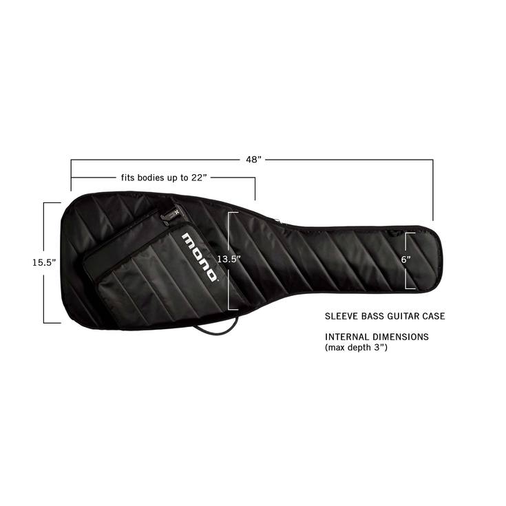 MONO Sleeve Bass Guitar Case, Black — Tom Lee Music