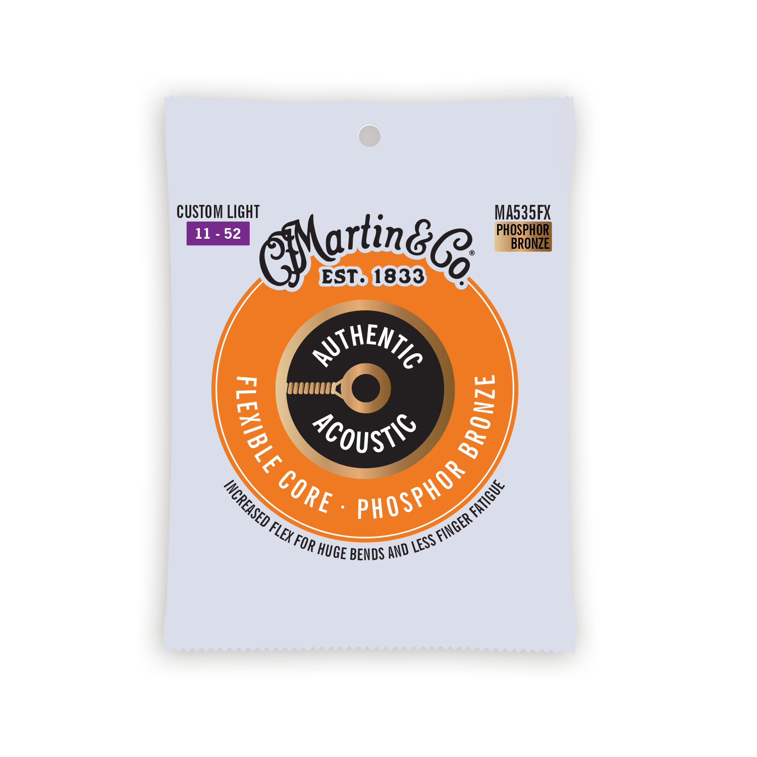Martin Authentic Acoustic Flexible Core Guitar Strings (MA535FX)
