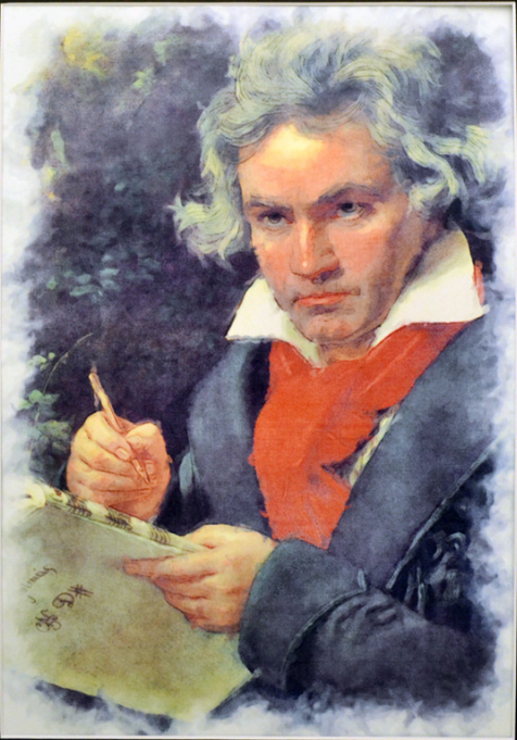 Matted Pop Art Poster Beethoven