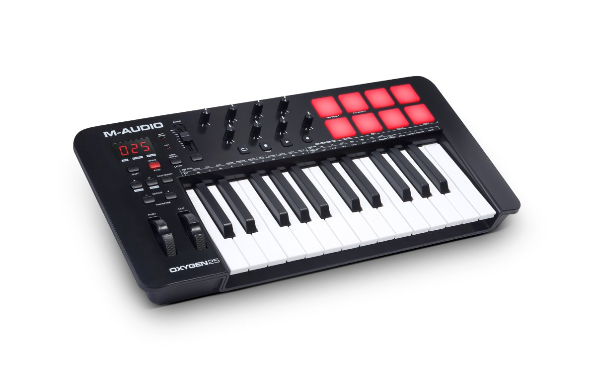 M-Audio Oxygen 25 (MKV) - 25 Key USB MIDI Controller with Smart Controls and Auto-Mapping