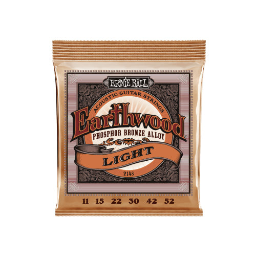 Ernie Ball EARTHWOOD Light Phosphor Bronze Acoustic Guitar Strings 2148 結他弦套裝