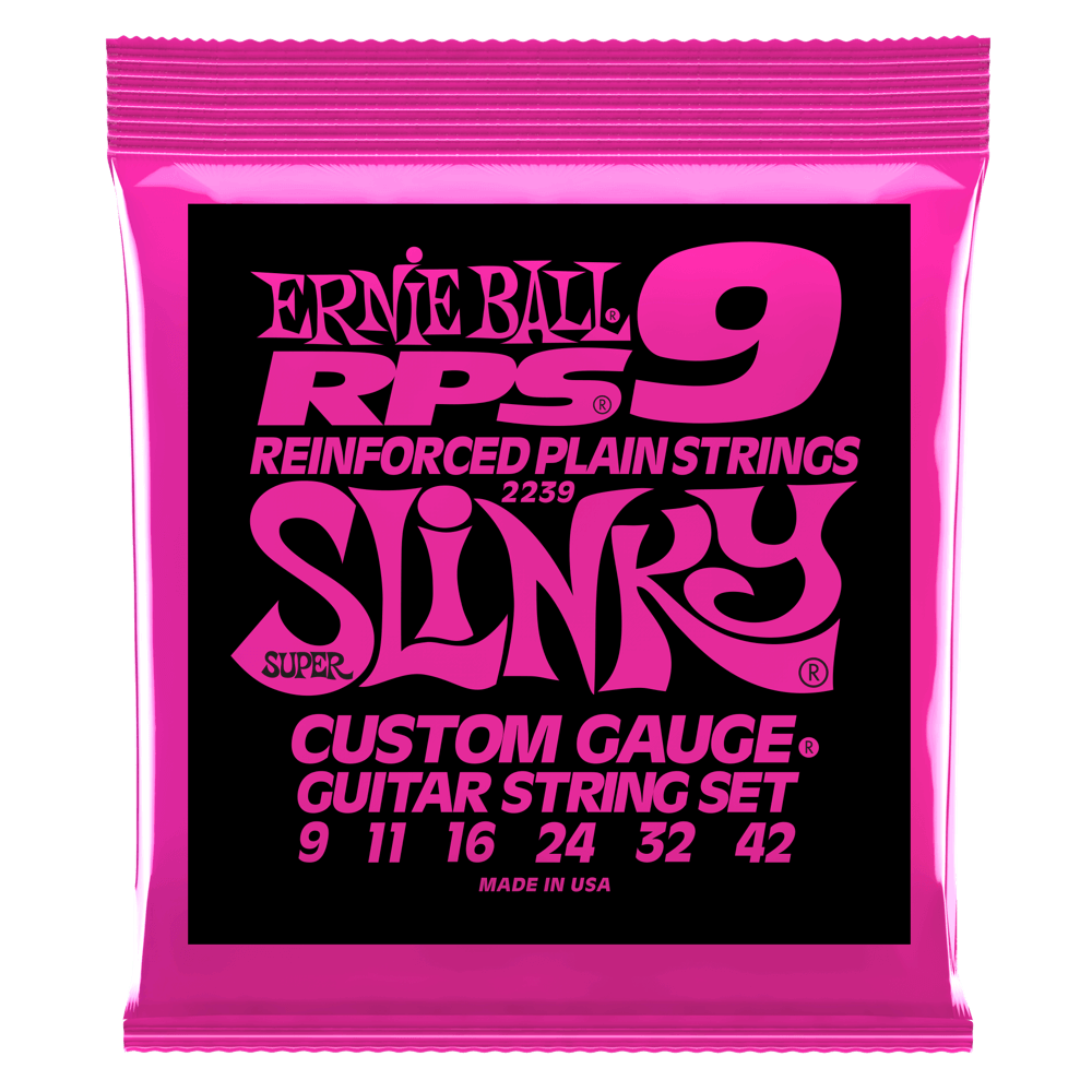 Ernie Ball Super Slinky RPS Nickel Wound Electric Guitar Strings - 9-42 Gauge