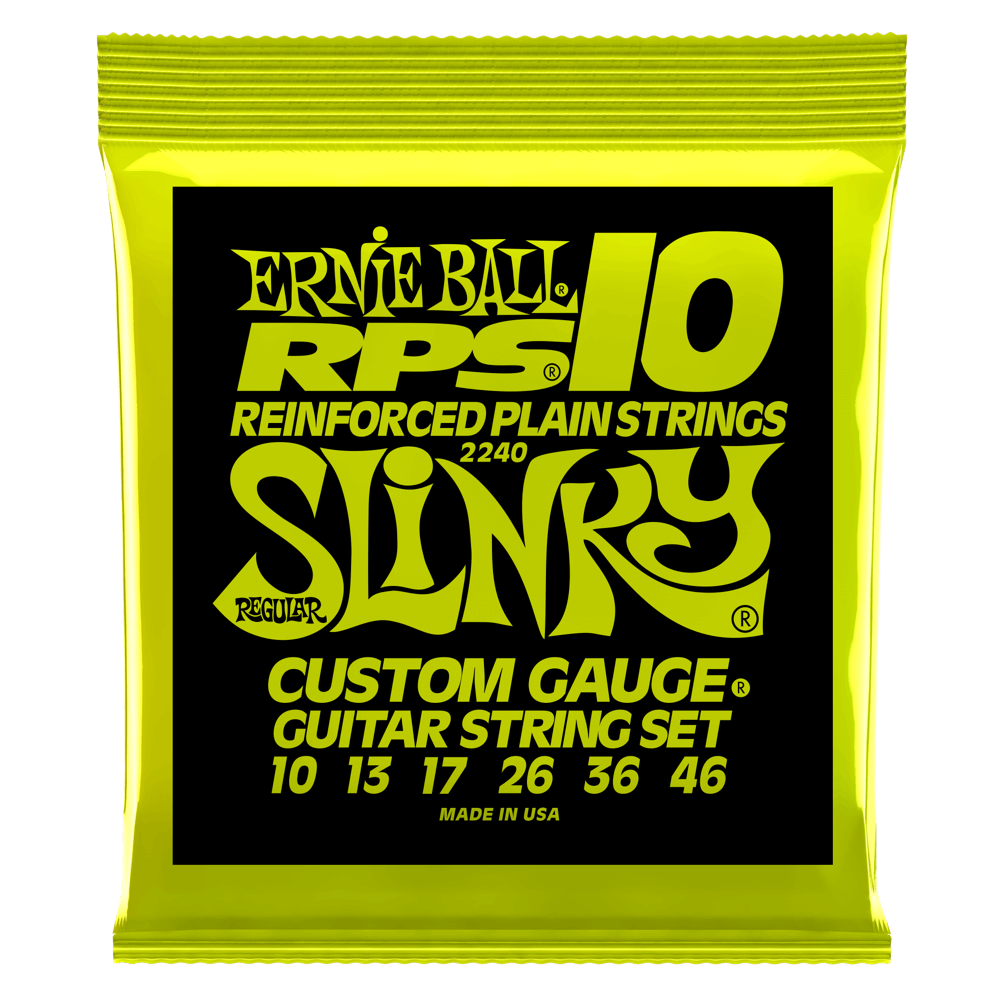 Ernie Ball Regular Slinky RPS Nickel Wound Electric Guitar Strings - 10-46 Gauge
