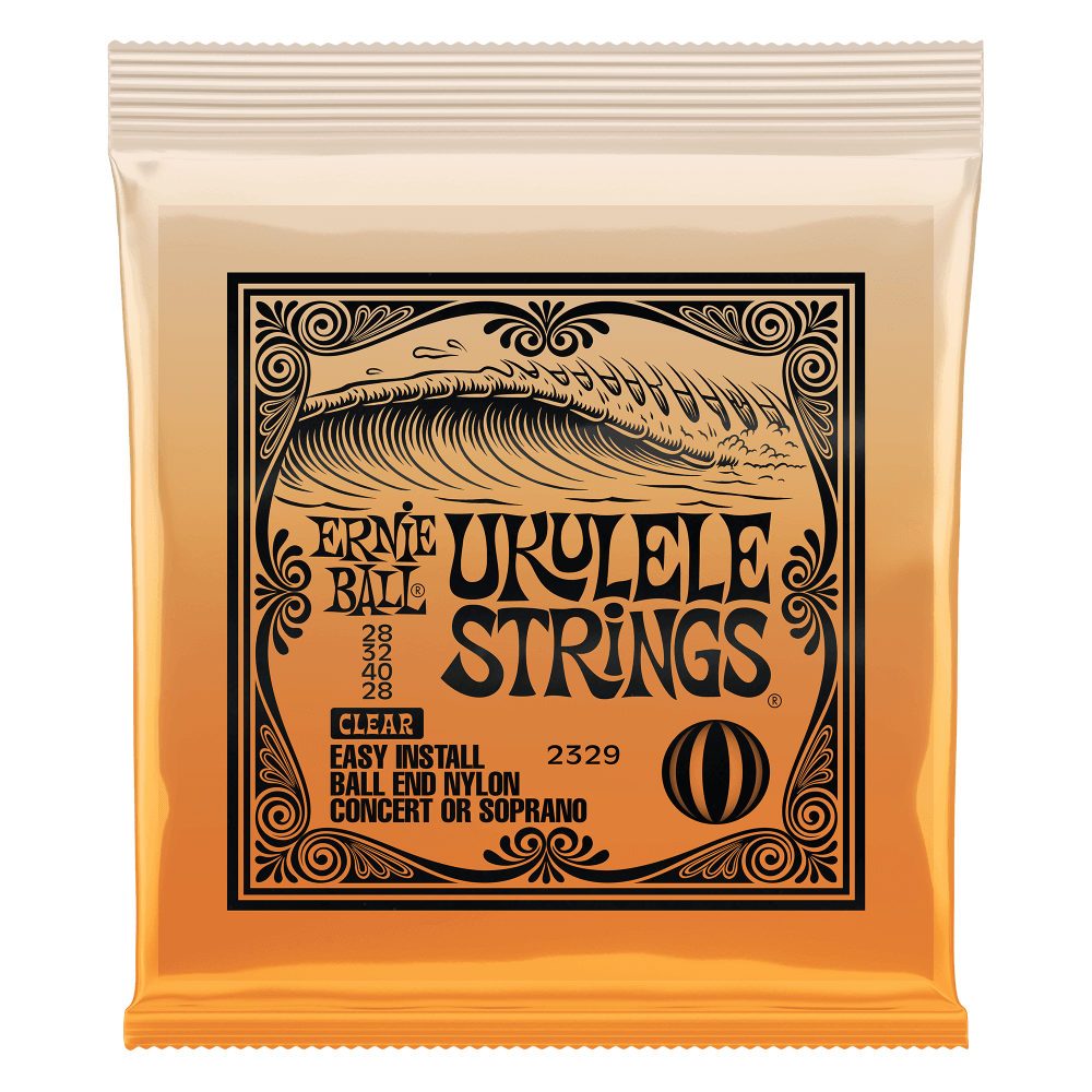 Ernie Ball, 2329, Ukulele Ball End Nylon Strings Clear 鳥黑麗麗弦線
