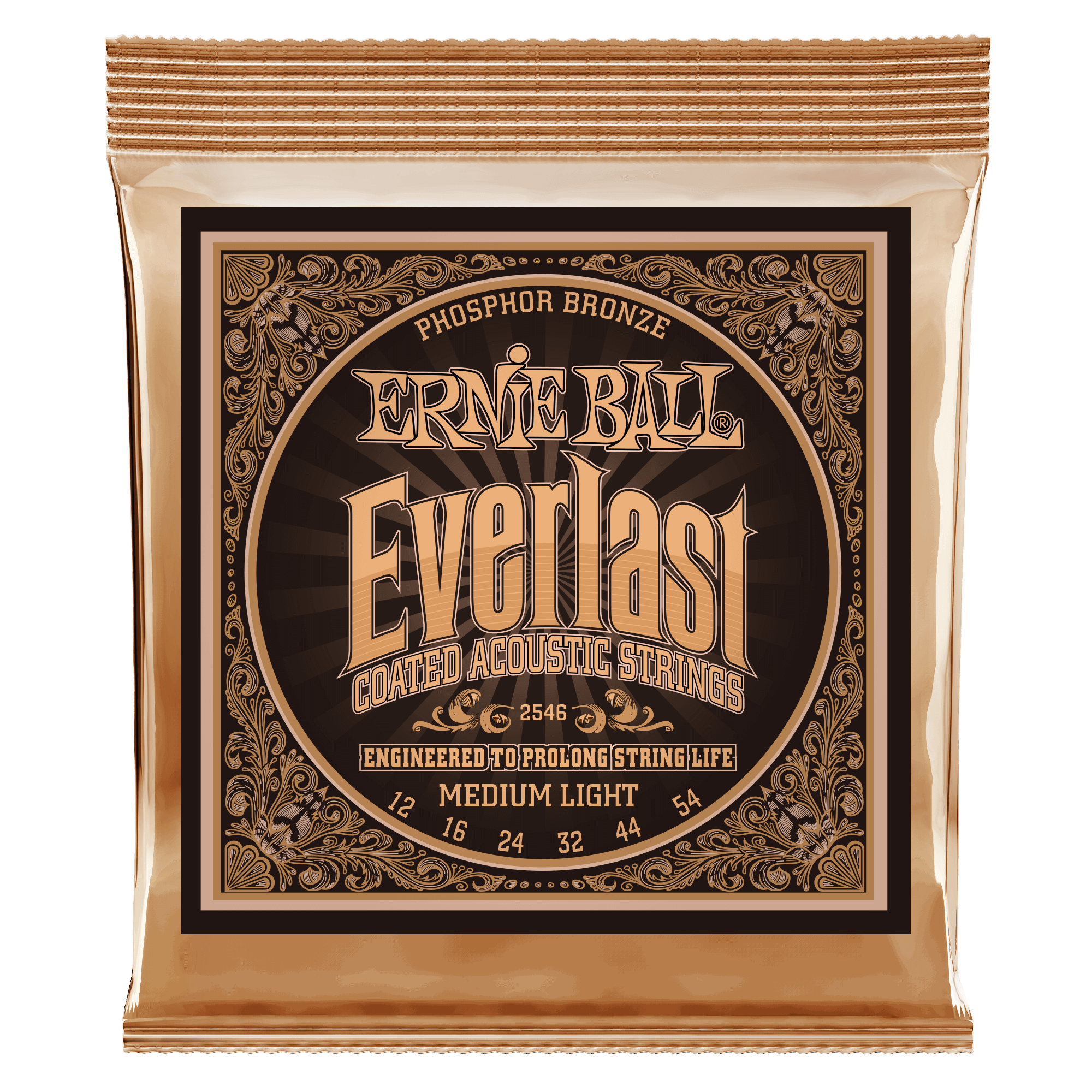 Ernie Ball, 2546, Everlast Acoustic Phosphor Bronze Medium Light, Guitar String