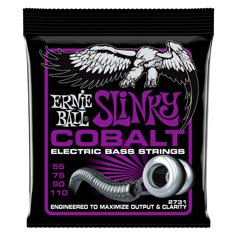 Ernie Ball Power Slinky Cobalt Electric Bass Strings - 55-110 Gauge