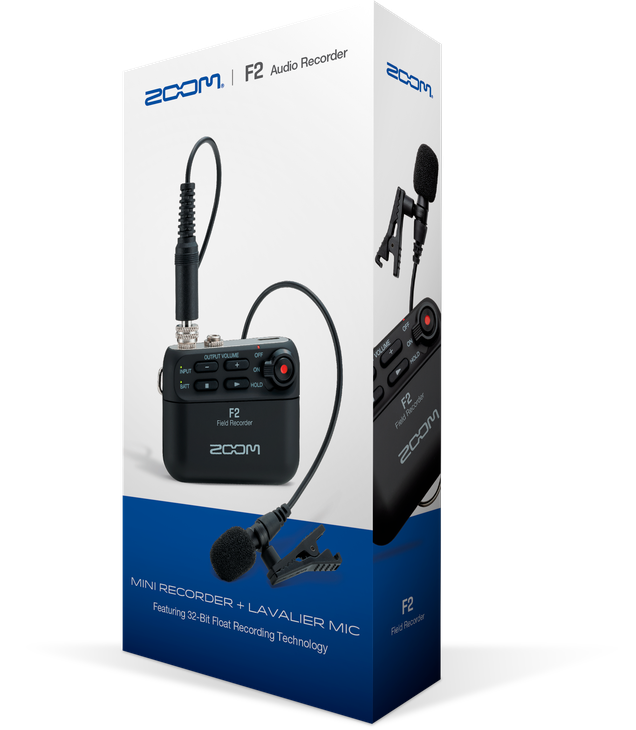 Zoom F2 / F2-BT Compact Field Recorder with Lavalier Mic — Tom Lee