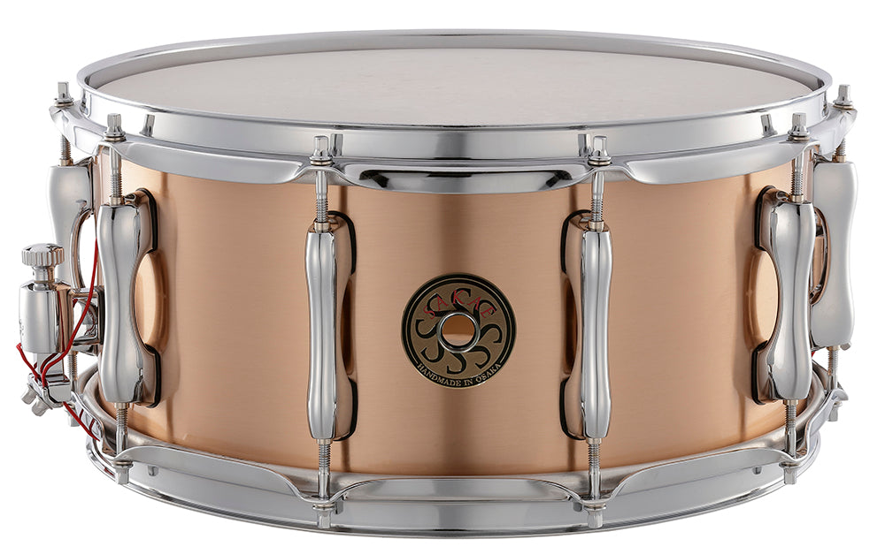 SAKAE Japan Custom 14 x 6.5 Phosphor Bronze Snare Drum