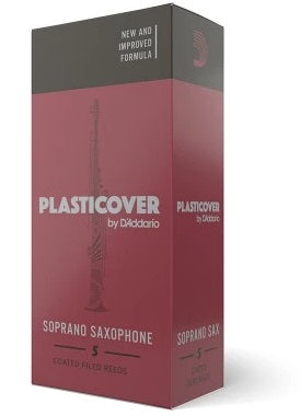 D'addario Plasticover Series Bb Soprano Saxophone Reeds, 5pcs box (assorted strength)