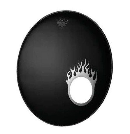 REMO Graphic Dynamos Bass Drum Head Cutting Template