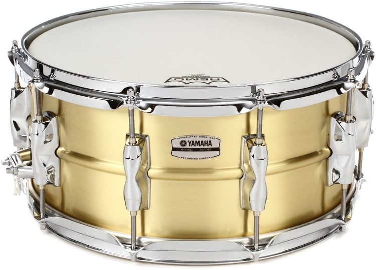 YAMAHA Recording Custom Brass Snare Drum (Available in 3 sizes)