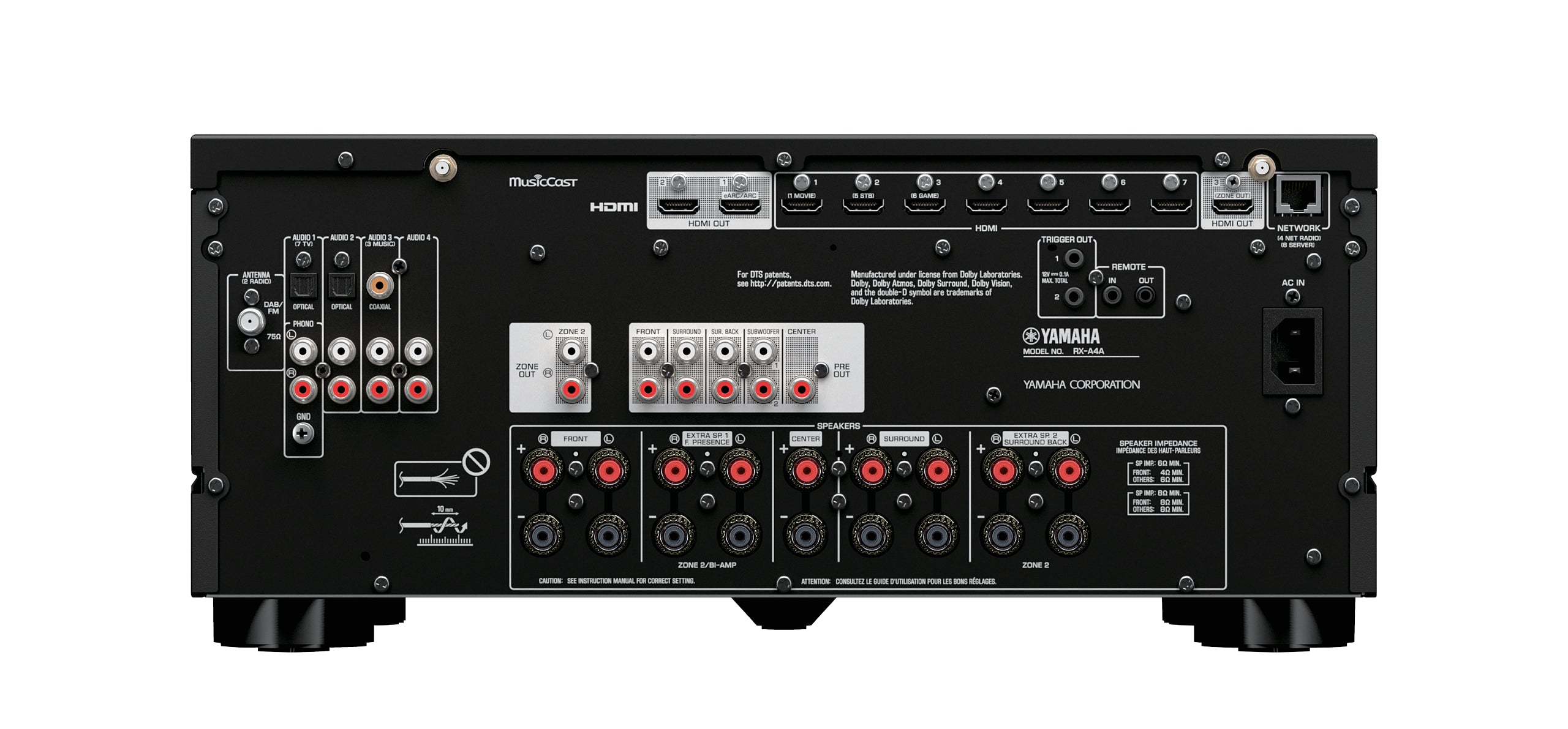 Yamaha RX-A4A 7.2聲道影音擴音機