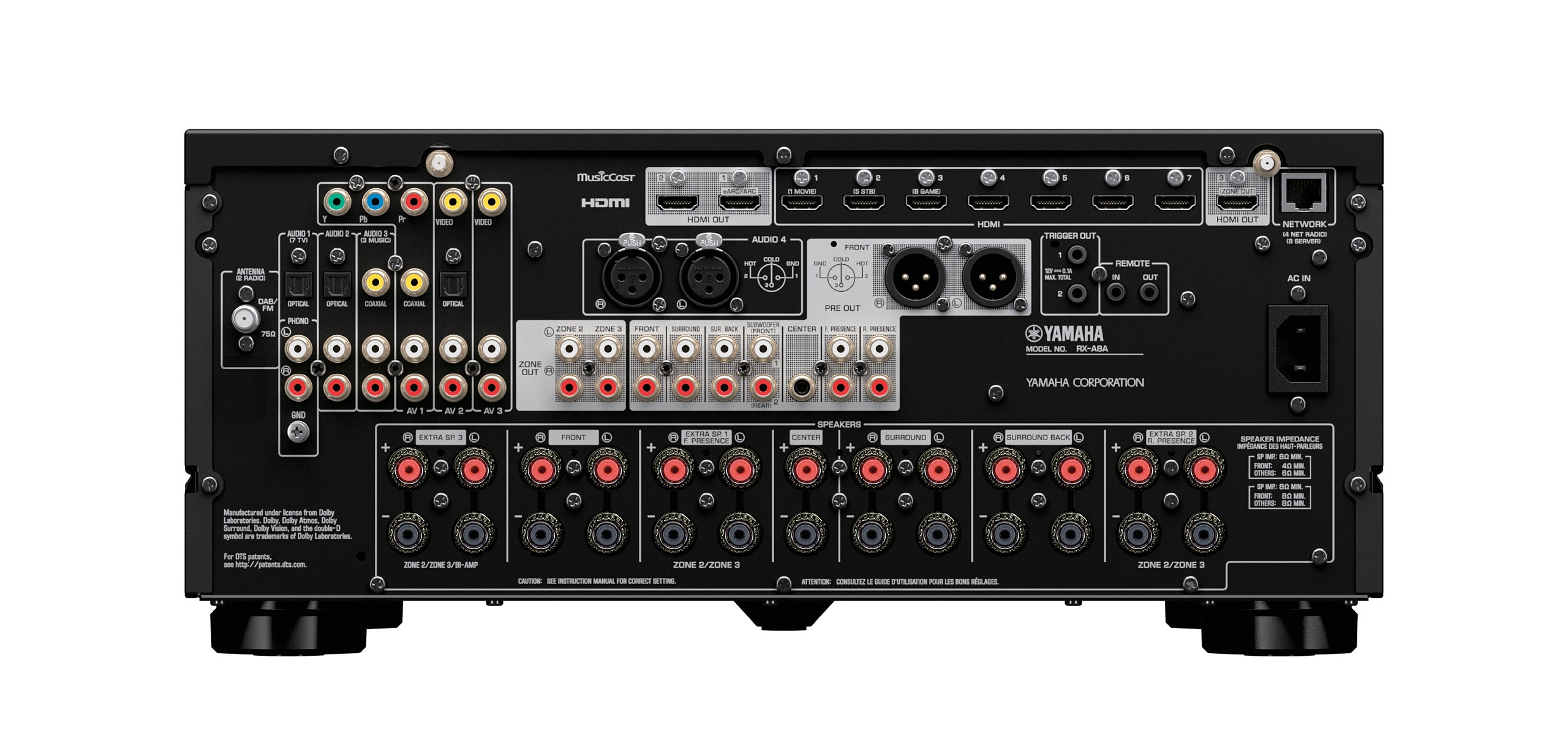 Yamaha RX-A6A 9.2聲道影音擴音機