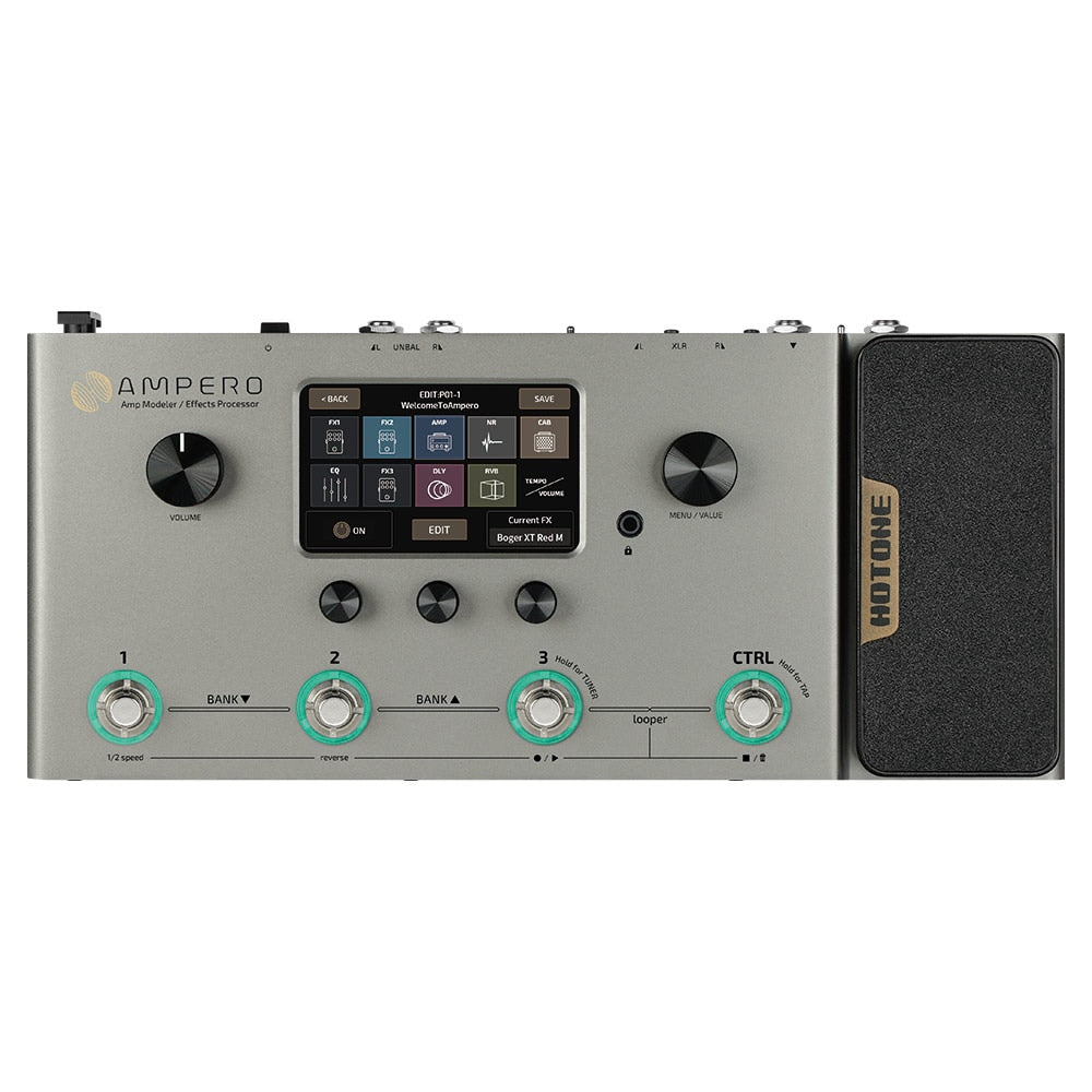 Hotone Ampero amp modeler & effects processor (Silver Version)