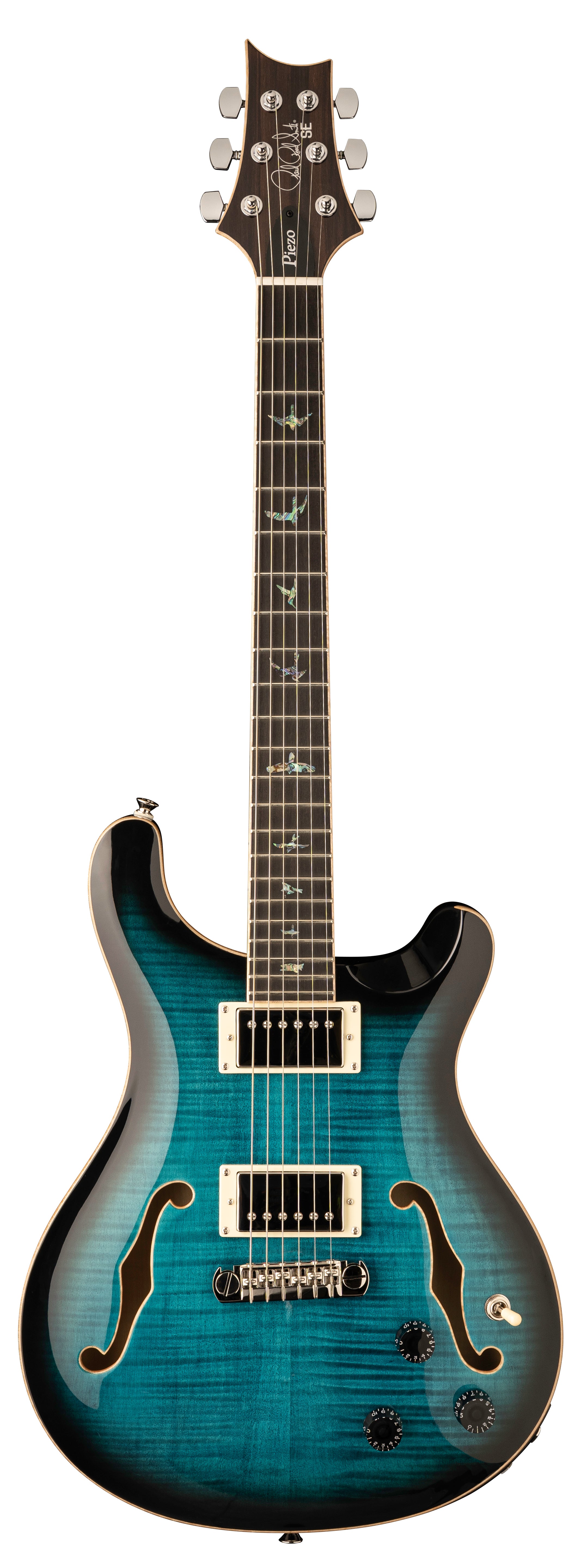 PRS SE Hollowbody II Piezo Electric Guitar (Peacock Blue)