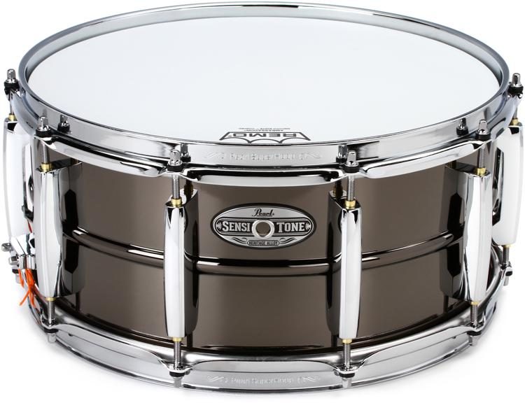 PEARL SensiTone Heritage Alloy Black Brass Snare Drum (Available in 2 sizes)