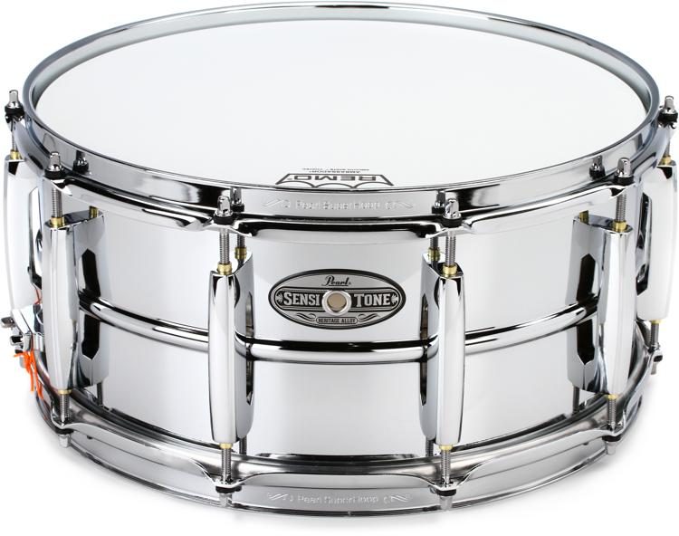 PEARL SensiTone Heritage Alloy Steel Snare Drum (Available in 2 sizes)