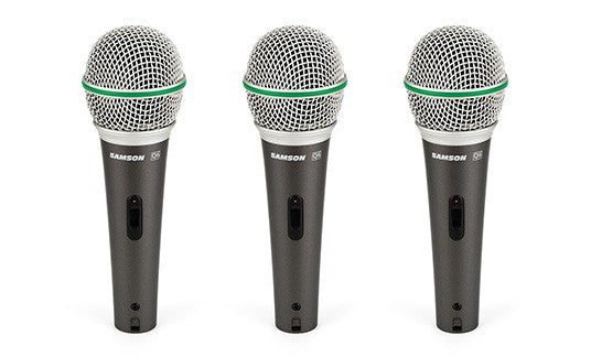 Samson Q6  3-Pack Dynamic Microphone