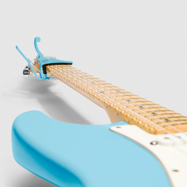 Kyser® x Fender® Quick-Change® Electric Guitar Capo (Daphne Blue)