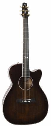 Seagull Bourbon Burst Artist Mosaic CH CW GT EQ 6 String RH Acoustic Electric Guitar with Tric Case (047741) 木結他