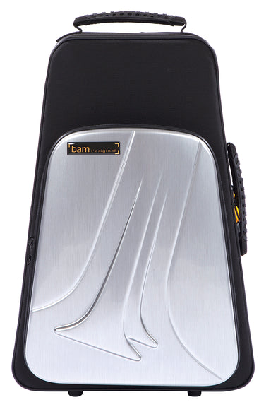 BAM New Trekking Double Trumpet Case, Brushed Aluminium