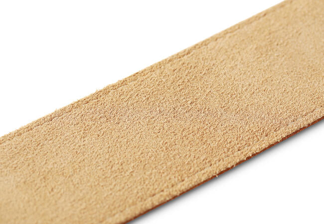 Taylor Gemstone 2.5" Sanded Leather Guitar Strap (Medium Brown)