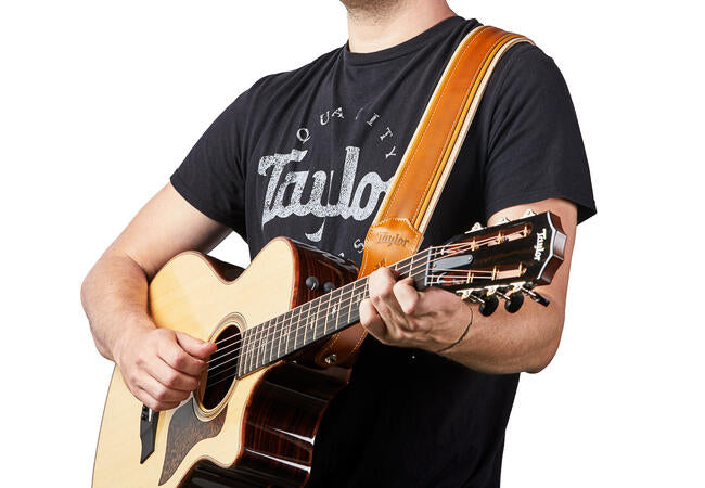 Taylor Reflections 2.5" Leather Guitar Strap - Palomino