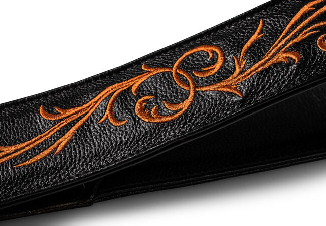 Taylor Nouveau Embroidered Leather Guitar Strap (2")