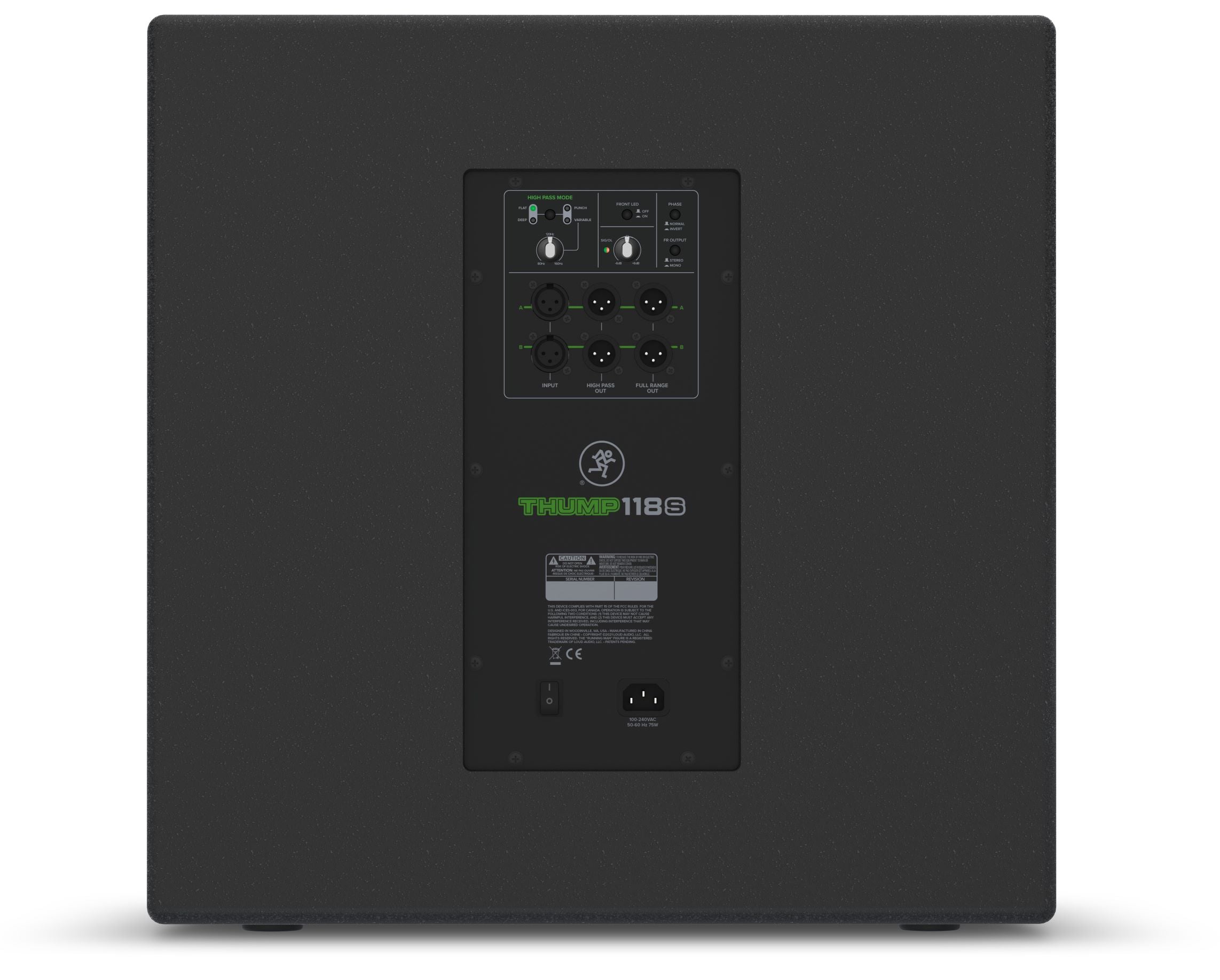 訳あり mark sampson hightop ef86 左上ツマミ効かない Mackie Thump118S 18” 1400W POWERED SUBWOOFER — Tom Lee Music