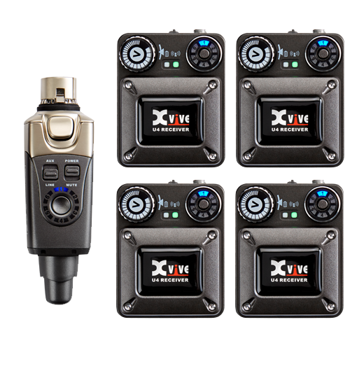 XVIVE U4R4 Four-pack U4 System — Tom Lee Music XVIVE U4R4 Four-pack U4 System — Tom Lee Music