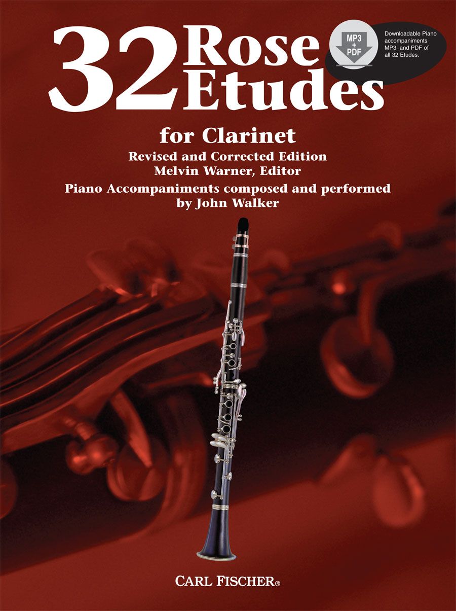 Rose 32 Etudes for Clarinet with CD