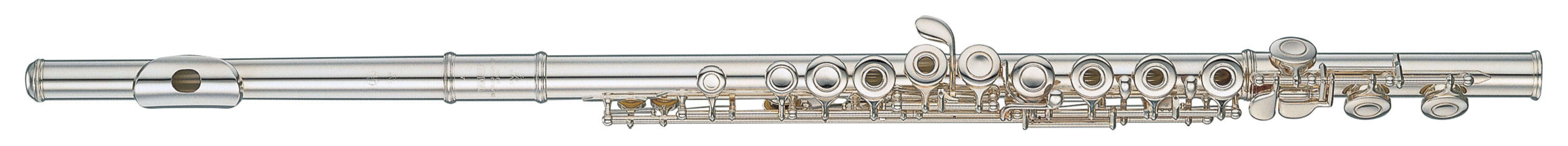 Yamaha YFL472 Sterling Silver Flute, Silver Plated Key
