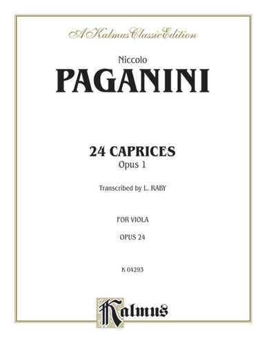 Paganini 24 Caprices, Opus 1 Violin