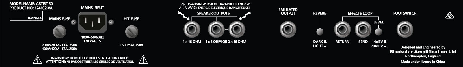 Blackstar Artist 30 Guitar Amplifier 結他擴音器