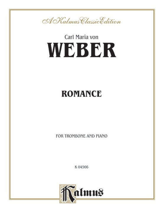 Weber: Romance (Trombone and Piano)