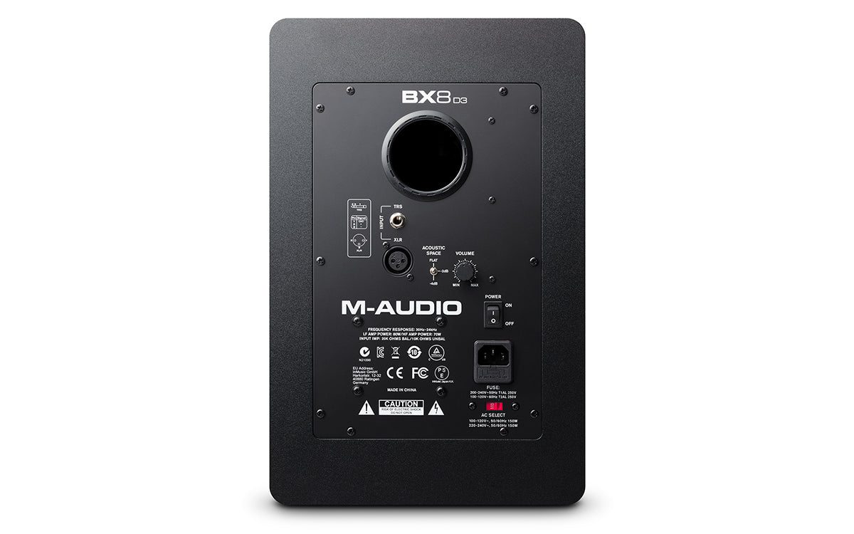 M-Audio BX8 D3 - 8" Powered Studio Reference Monitor (Single unit)